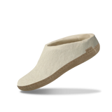 The leather slip-on white