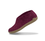 The leather shoe cranberry