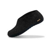 The black rubber shoe charcoal