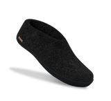 The black rubber shoe charcoal
