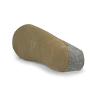 The leather shoe grey