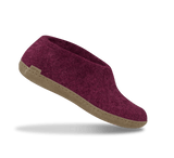 The leather shoe cranberry