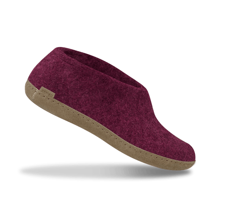 The leather shoe cranberry