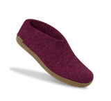 The leather shoe cranberry
