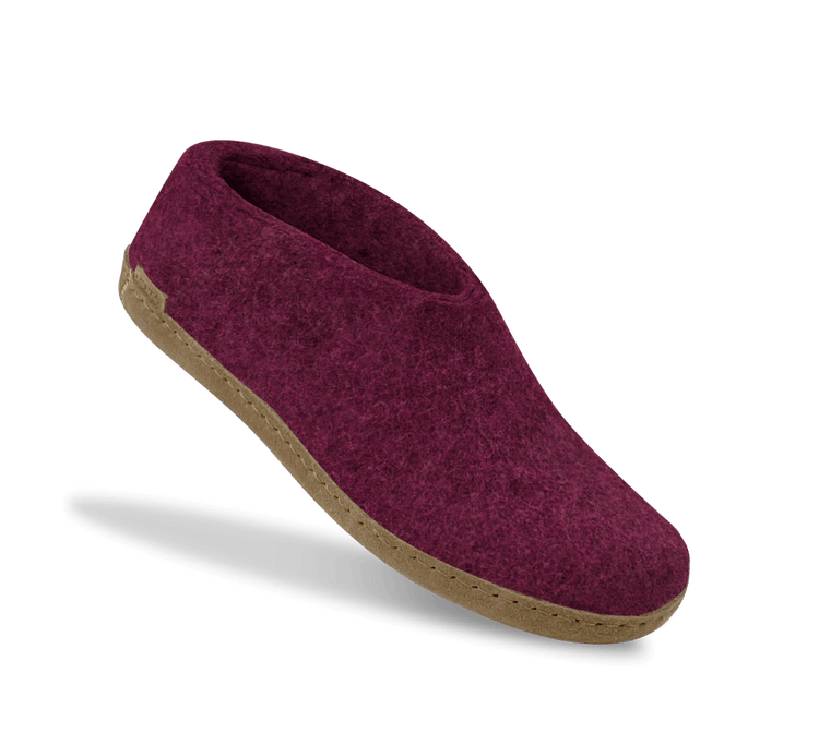 The leather shoe cranberry
