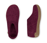 The leather shoe cranberry