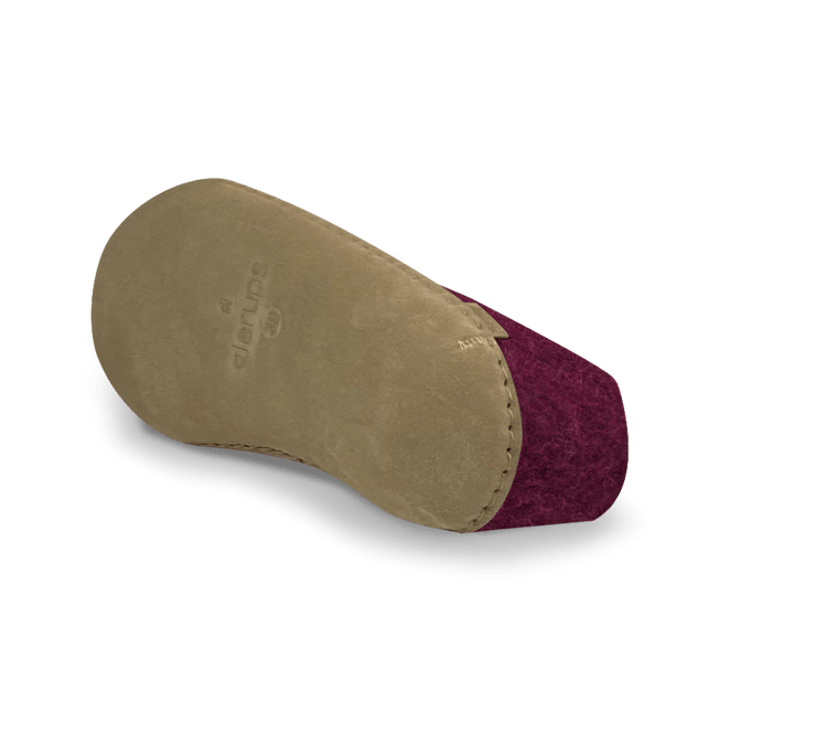 The leather shoe cranberry