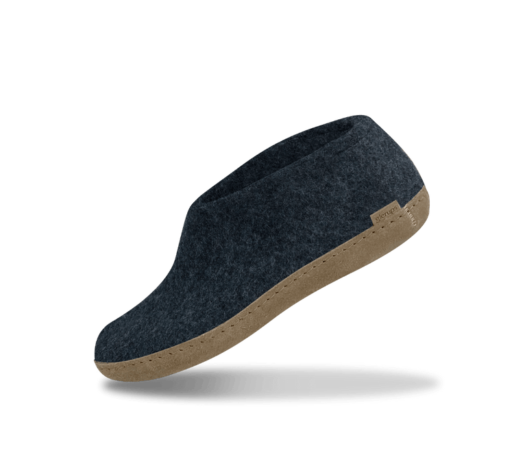 The leather shoe denim