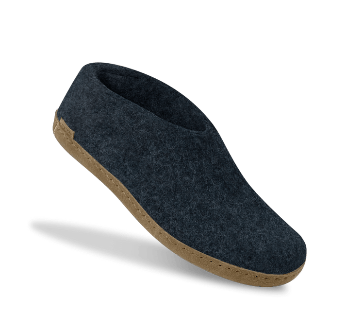 The leather shoe denim