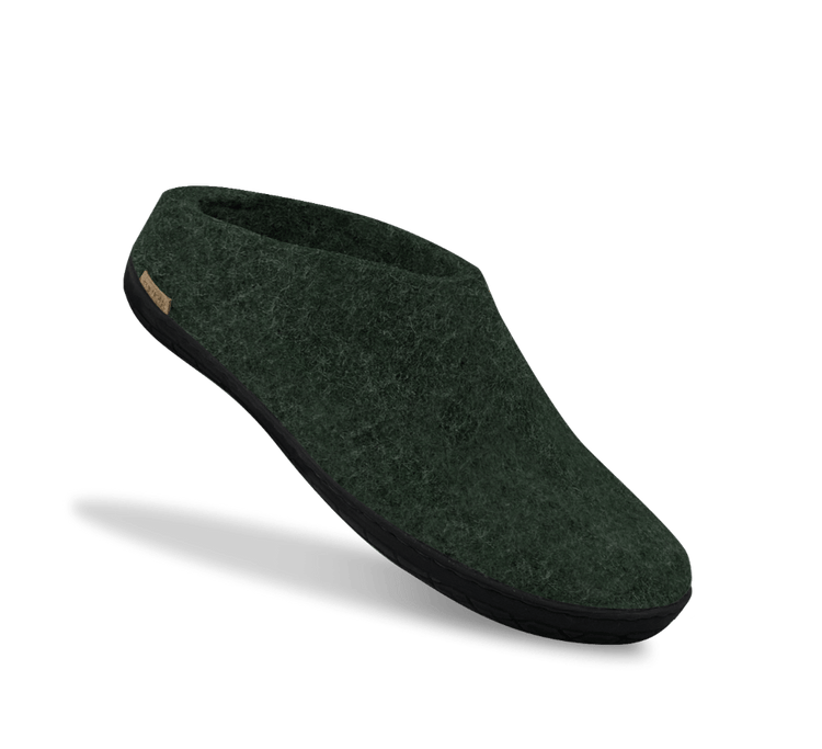 The black rubber slip-on forest