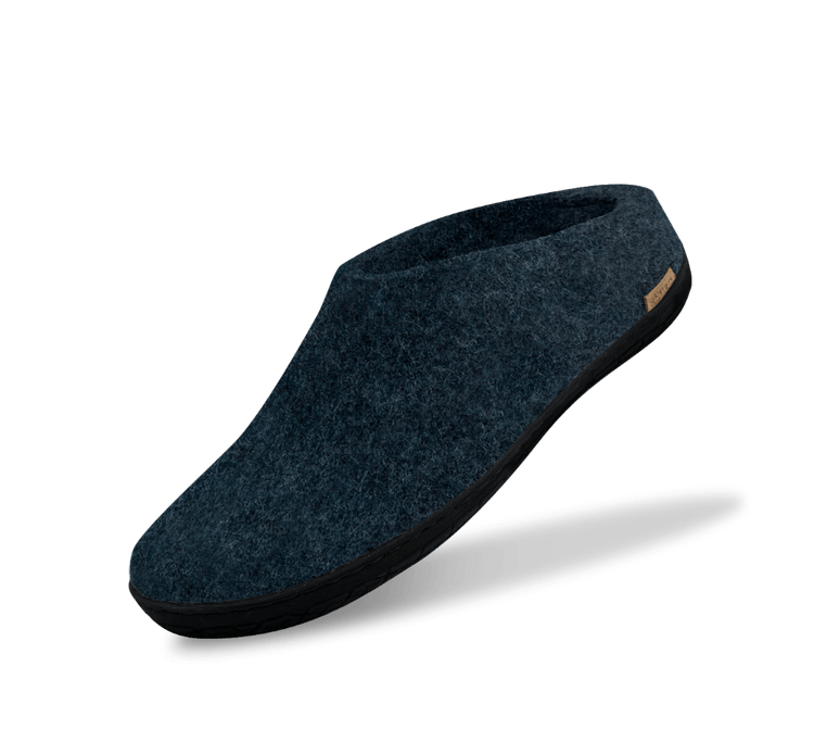 The black rubber slip-on denim