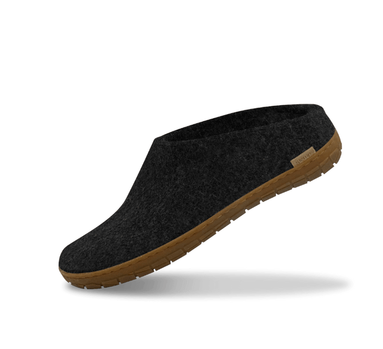 The honey rubber slip-on charcoal