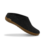 The honey rubber slip-on charcoal