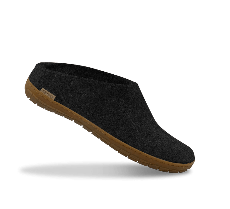 The honey rubber slip-on charcoal