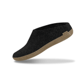 The leather slip-on charcoal