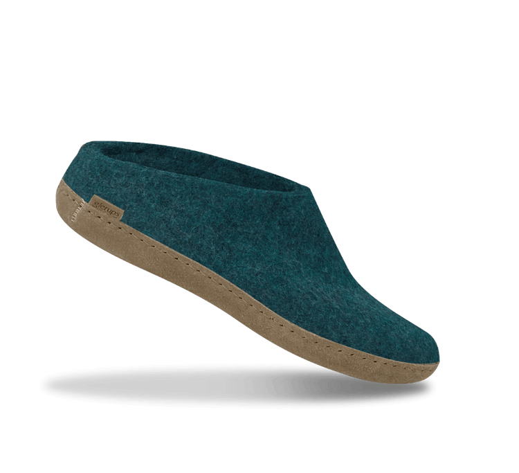 The leather slip-on petrol