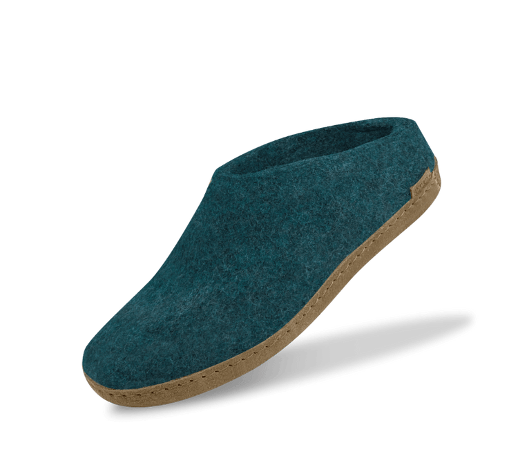 The leather slip-on petrol