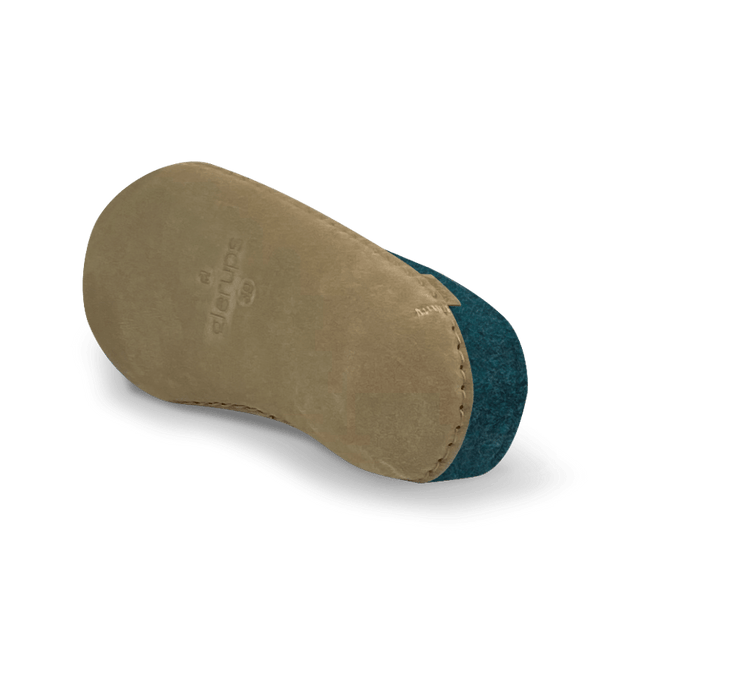 The leather slip-on petrol