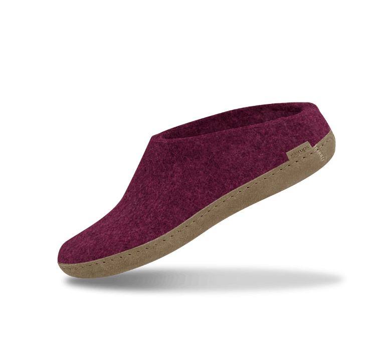 The leather slip-on cranberry