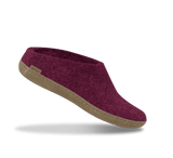 The leather slip-on cranberry