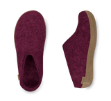 The leather slip-on cranberry