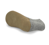 The leather boot grey