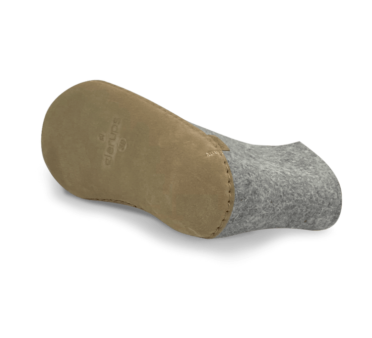 The leather boot grey