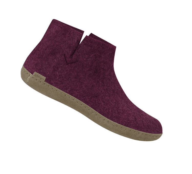 The leather boot cranberry
