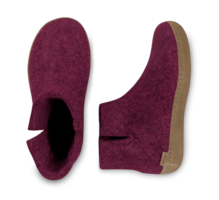 The leather boot cranberry