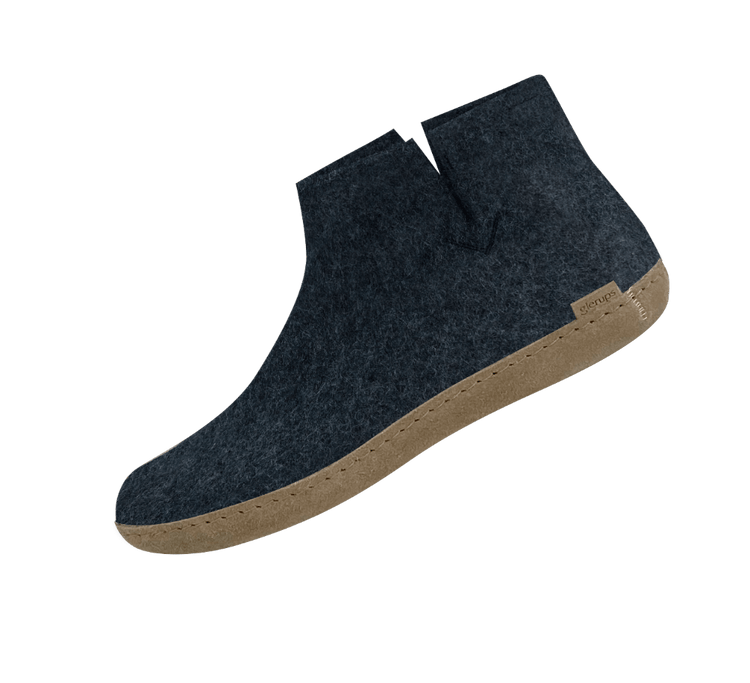 The leather boot denim