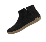 The leather boot charcoal