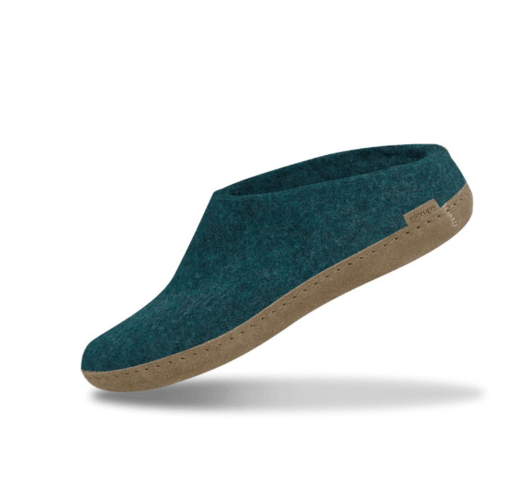 The leather slip-on petrol