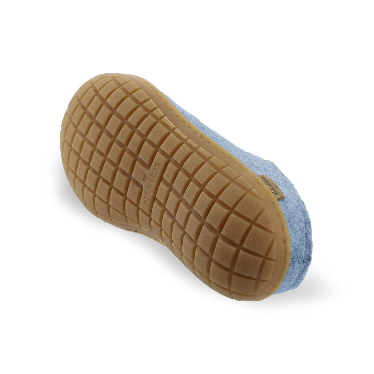 Slip-on with natural rubbersole in the colour Sky 