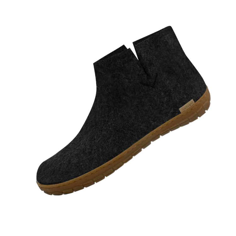 The honey rubber boot charcoal