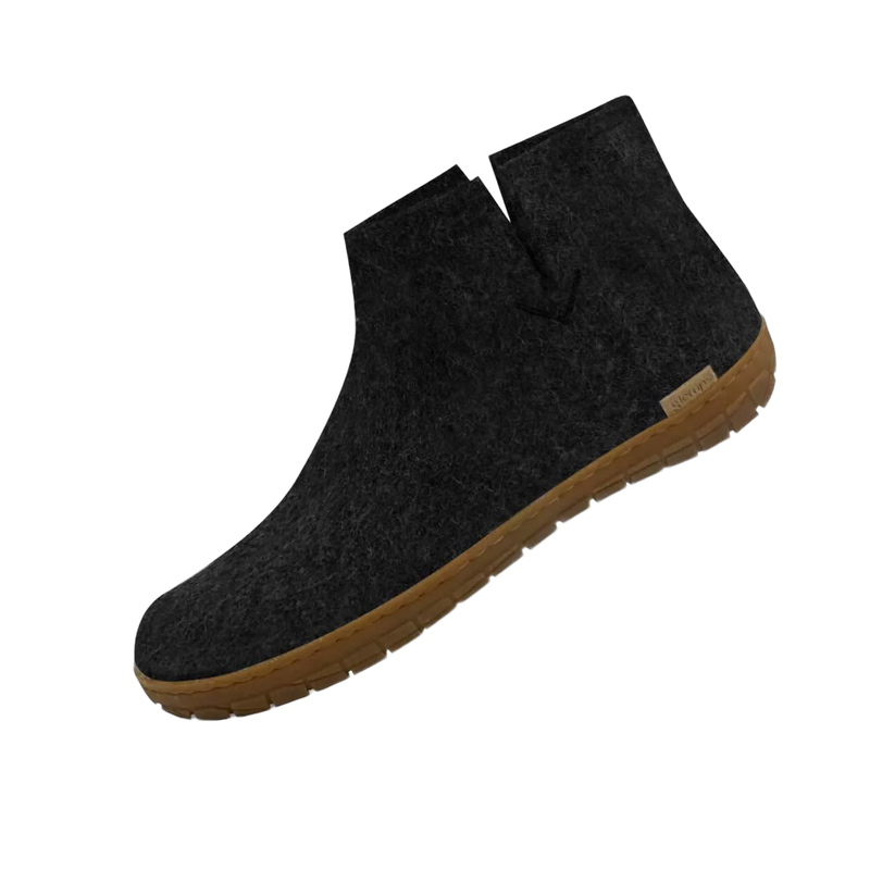 The honey rubber boot charcoal