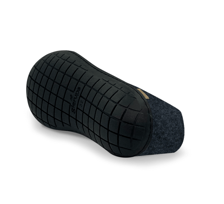 The black rubber shoe denim