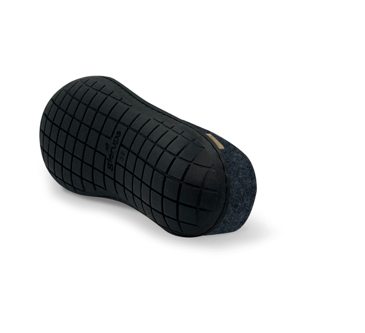 The black rubber slip-on denim