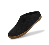 The honey rubber slip-on charcoal