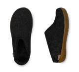 The honey rubber slip-on charcoal