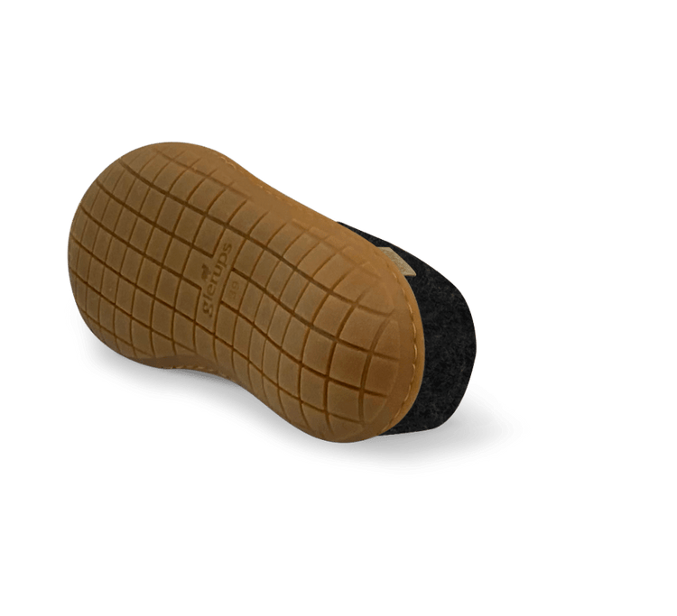 The honey rubber slip-on charcoal