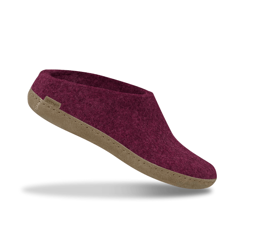 The leather slip-on cranberry