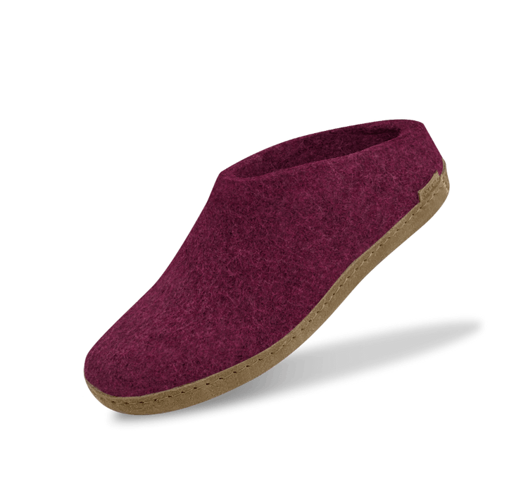 The leather slip-on cranberry