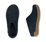 The leather slip-on denim