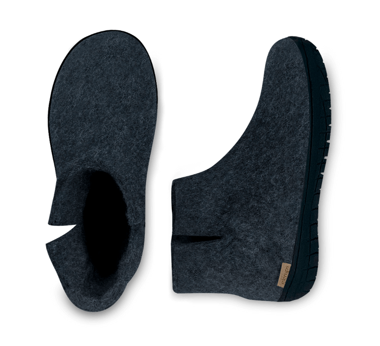 The black rubber boot denim