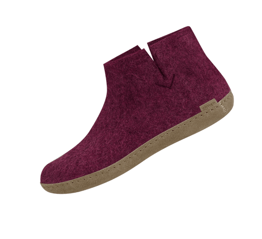 The leather boot cranberry