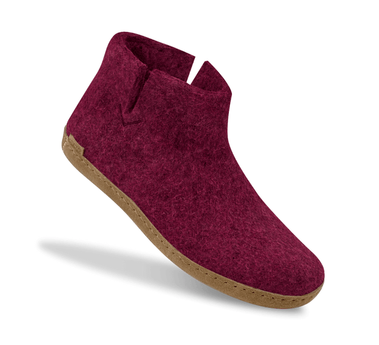 The leather boot cranberry