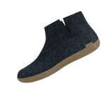 The leather boot denim