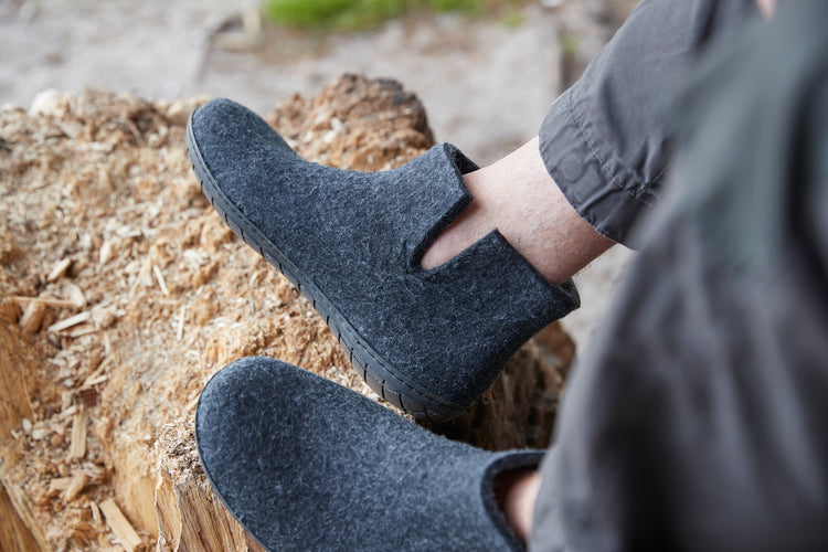 The Black Rubber Boot | Charcoal & glerups NZ