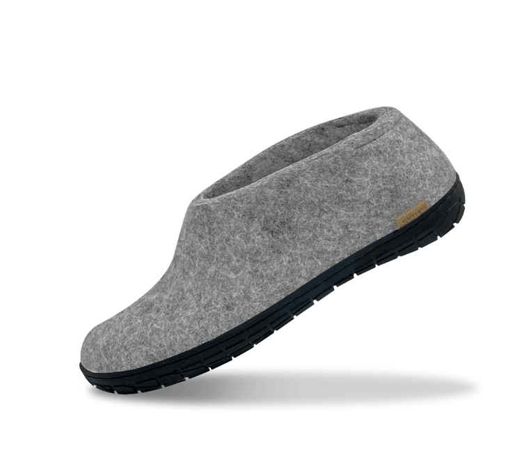 The black rubber shoe grey